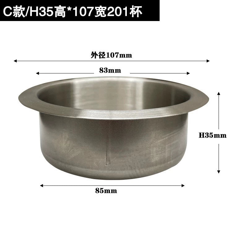 Paslanmayan Polad Kubok Nəlbəki Divan Kuboku Oturacaq RV Yaxta Bərpa Yük maşını Avtomobil Su Bardağı Tutacağı Kubok Yuvası Avtomobil Külqabı