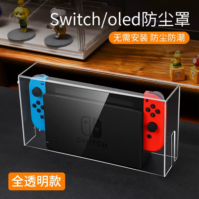Youchengbang Switch toz örtüyü Nintendo keçidli konsol oyun konsolu baza qutusu ns qoruyucu qapaq oled shell akril örtük saxlama çantası şəffaf örtük aksesuarları üçün uyğun quraşdırmasız