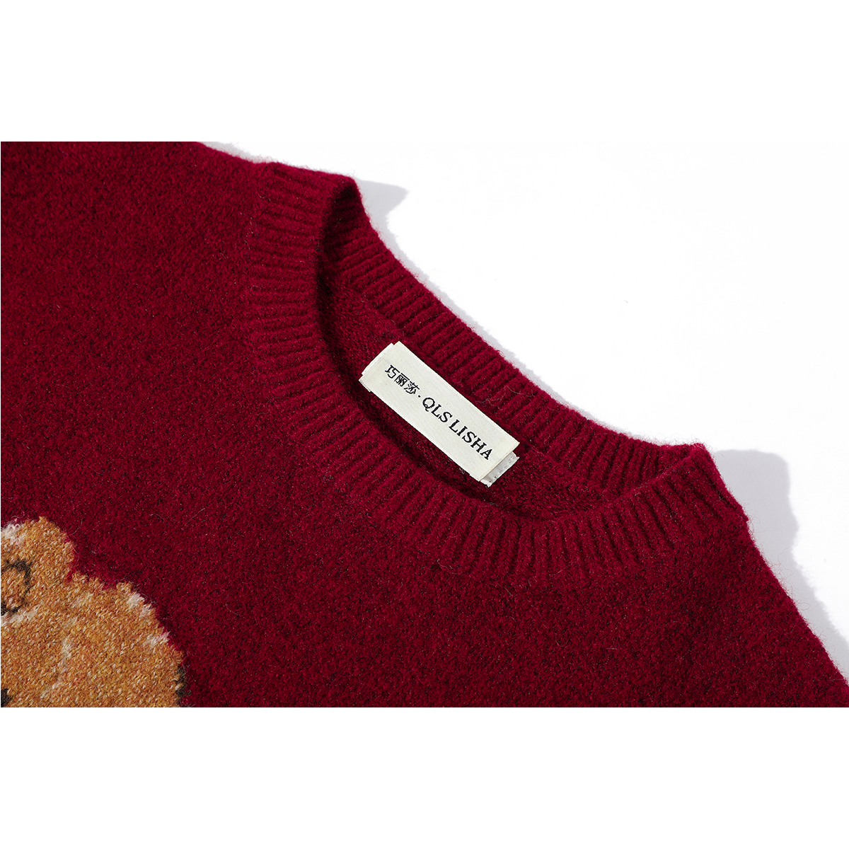 Cholisa-dan qadınlar üçün super şirin qırmızı Milad sviteri, payız və qış üçün mükəmməl, şık və şık trikotaj geyim.