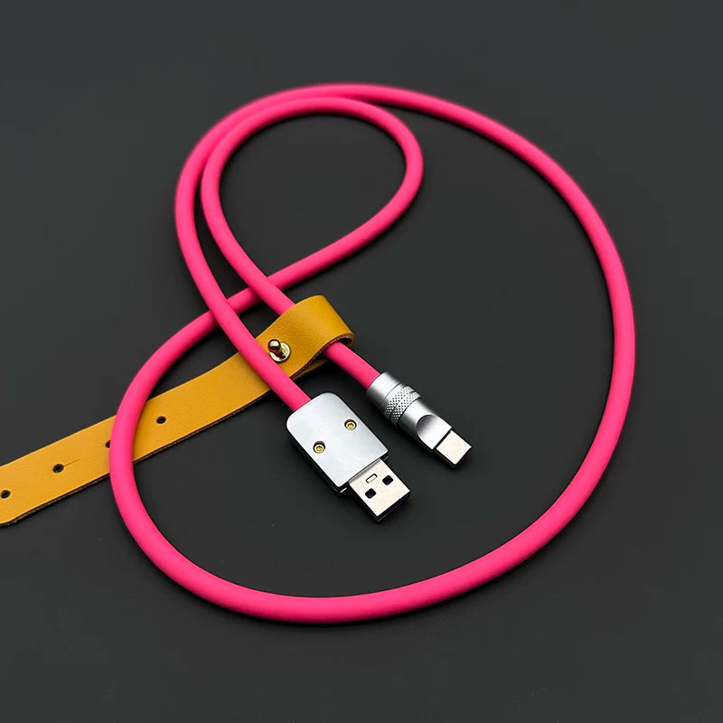 Apple IPHONE mobil telefonu üçün uyğun maye yumşaq silikon LIGHTNING avtomobili üçün şarj məlumat kabeli USB uzadılması