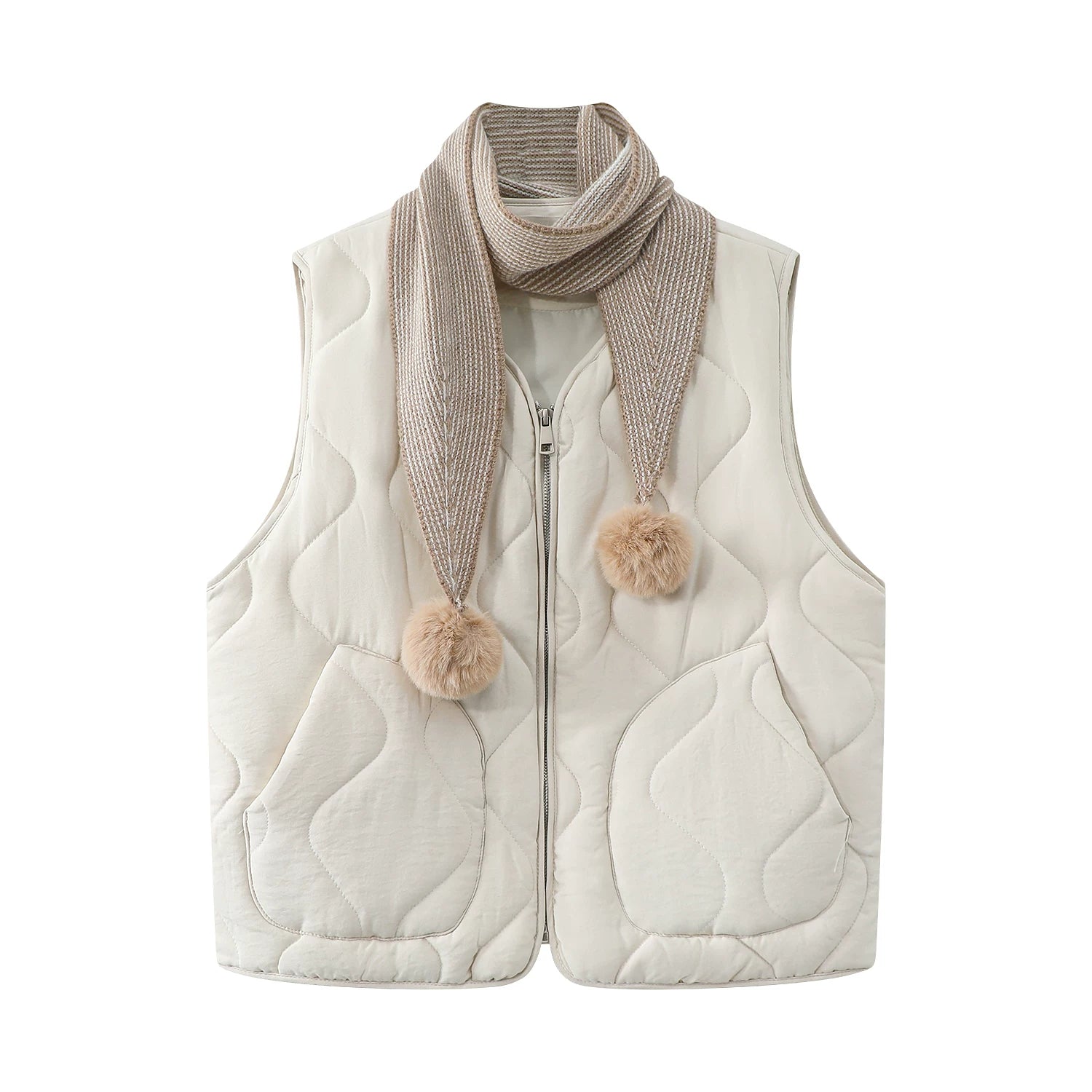 Qadınlar üçün Chola Lisa pambıq jilet: Payız/Qış üçün yeni üslubda, yorğanlı və qatlı, daxili və ya xarici geyim kimi geyilə bilər