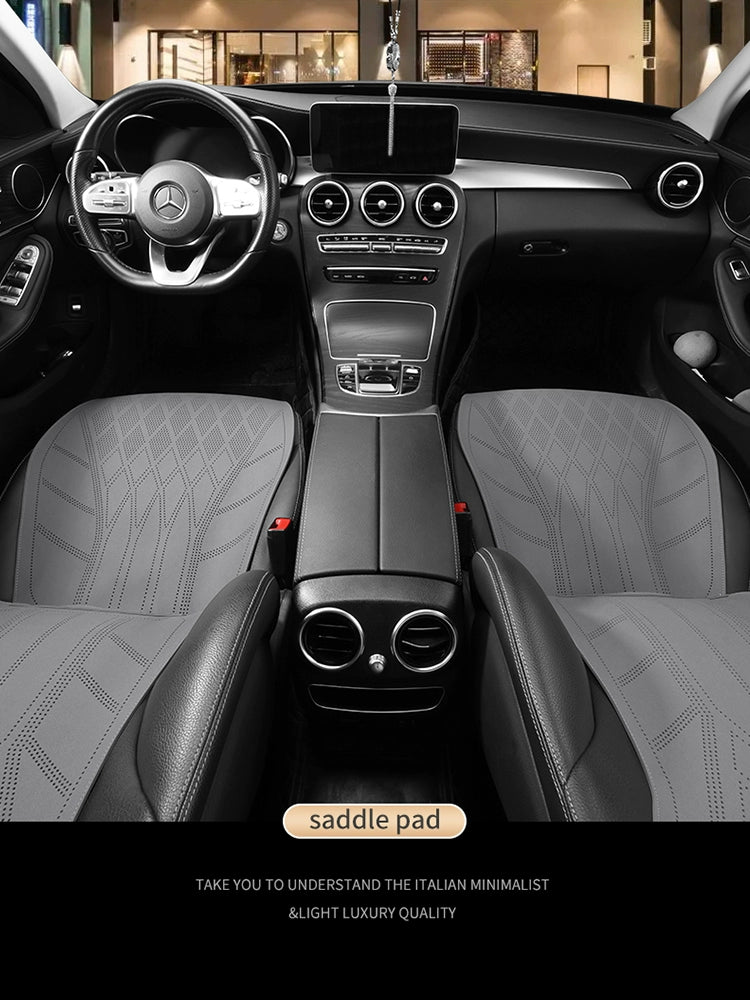 2025 Avtomobil Oturacaq Yastığı Bütün Mövsüm Universal Oturacaq Yastığı Zamşa Qış İstilik Oturacaq örtüyü Kiçik Bel Süet Yarım Ətraflı