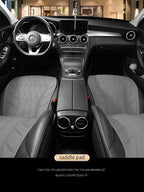 2025 Avtomobil Oturacaq Yastığı Bütün Mövsüm Universal Oturacaq Yastığı Zamşa Qış İstilik Oturacaq örtüyü Kiçik Bel Süet Yarım Ətraflı