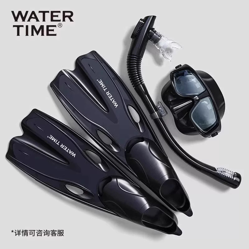 WaterTime üzgəcləri dalğıc şnorkel üzgəcləri pulsuz dalış uzun üzgəcləri ördək üzgəcləri üzgüçülük məşqi sərbəst stil avadanlığı - 2