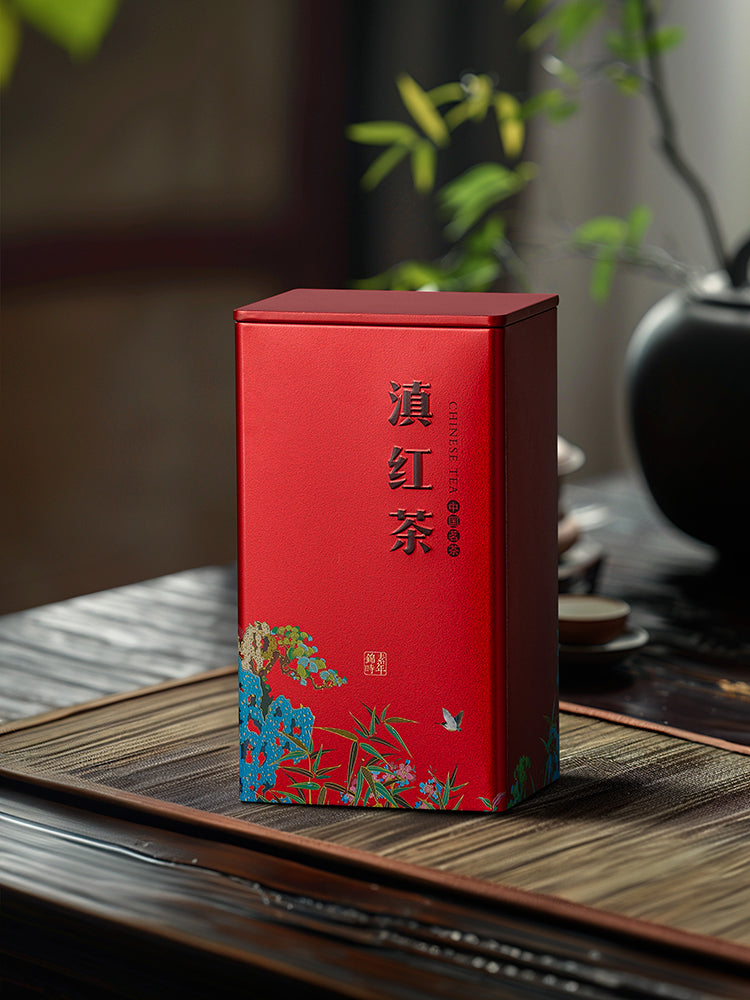 Yeni qədim ağac qara çay çayı qalay qabı möhürlənmiş Yinghong № 9 yaşıl çay çay qutusu çay qablaşdırma qutusu