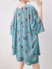 Qadınlar üçün yeni Çin üslublu retro pambıq ipək pijama, yay qısaqol şort, boş və geyilə bilən, yüksək səviyyəli ev paltarı dəsti