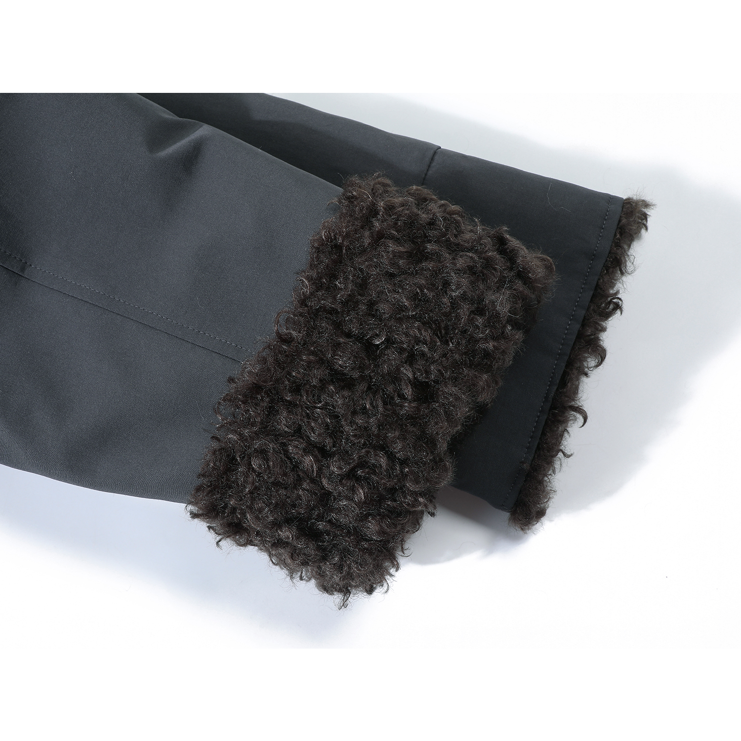 Cholisa Qadınlar üçün Geri Dönən Flis Qısa Gödəkçə, Payız/Qış 2026 Yeni Model, Bu İlin Populyar Quzu Yunlu Topu