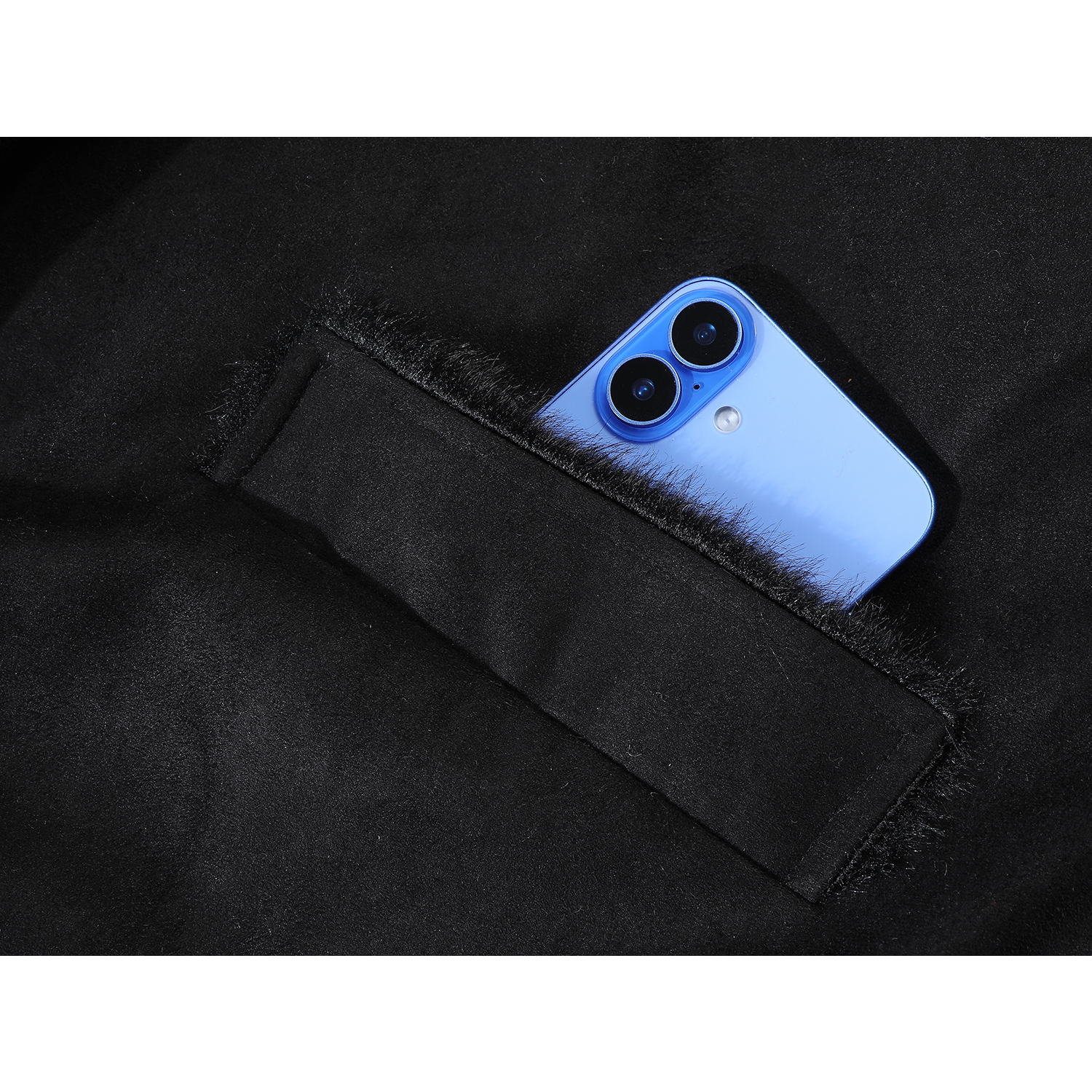 Cholisa Hepburn üslubunda qırxılmış palto, qış üçün yun astarlı, zərif orta uzunluqlu qadınlar üçün zamşa palto, çox gözəl.