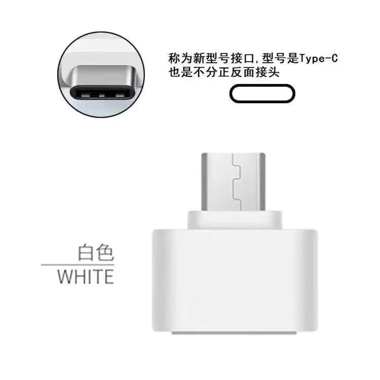 OTG adapter Type-C to USB universal Micro Android mobil telefonu TF yaddaş kartı kamerasını USB diskinə qoşmaq üçün yükləyin