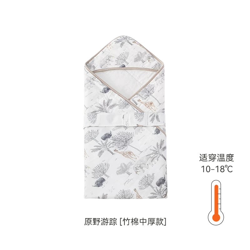 Ying's Körpə Bürünməsi Yorğanı Payız/Qış Üslubunda 5A Antibakterial Yenidoğulmuş Körpə Qış Bürünməsi Yorğanı Qalınlaşdırılmış Temperatur Sabiti Qorxuya Qarşı Bürünmə