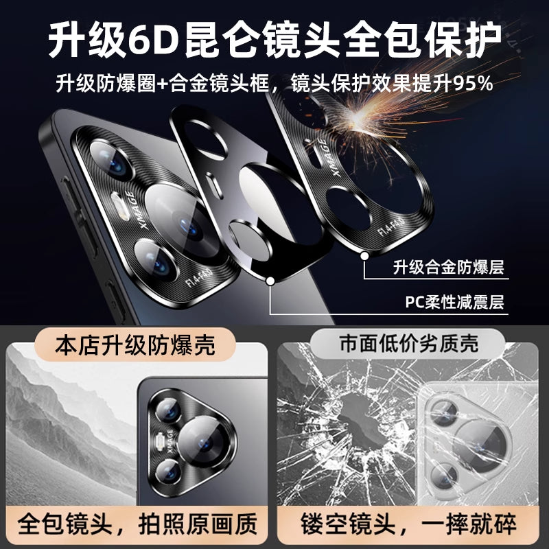 [Yun köynəyi] Huawei pura70 mobil telefon qutusu üçün uyğundur, yeni Pura70Pro şaxtalı hər şey daxil olmaqla, düşməyə qarşı metal lens Pro+ qoruyucu örtük Xin Ultra premium sense P60 kişi və qadın 50 sərt mahiyyət