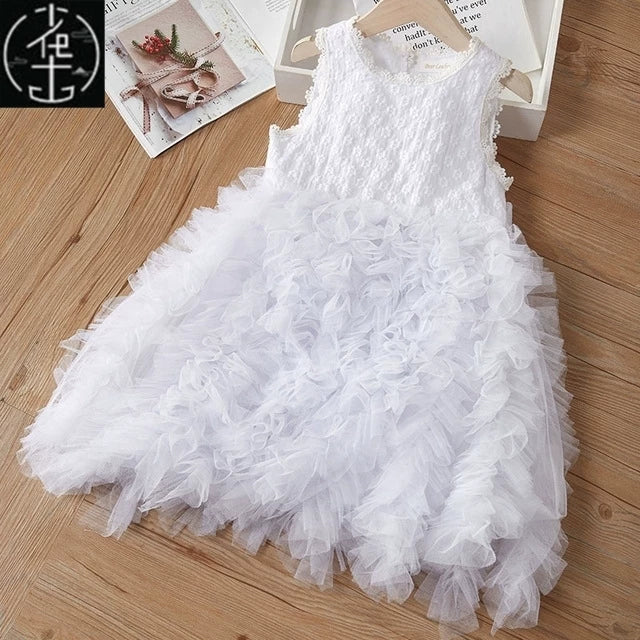 Körpə Qızlar üçün Ad Günü Tutu Donu Uşaqlar üçün Yay Geyimləri