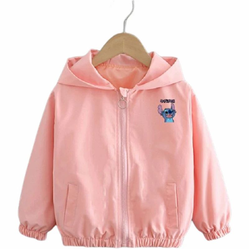 Qızlar üçün Uşaq paltosu Payız kapüşonlu gödəkçə Körpə geyimləri