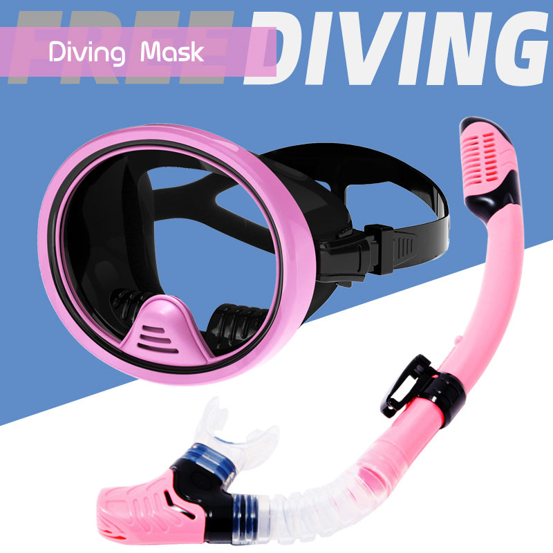 Böyüklər üçün geniş görünüş sahəsi snorkeling gözlükləri tam quru şnorkel üzgüçülük suya davamlı maska balıqçılar gözlükləri drenaj klapan çıxış klapan