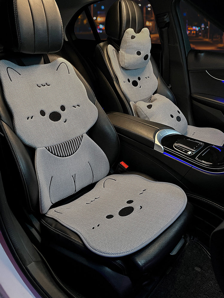 Avtomobil oturacaq üzlükləri, bütün mövsümlər üçün, premium kətan parçalar, sevimli, 25 üslub.