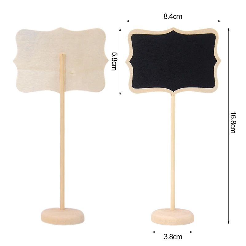 Wedding Chalkboard Mini Wooden Chalk Message Sign Food