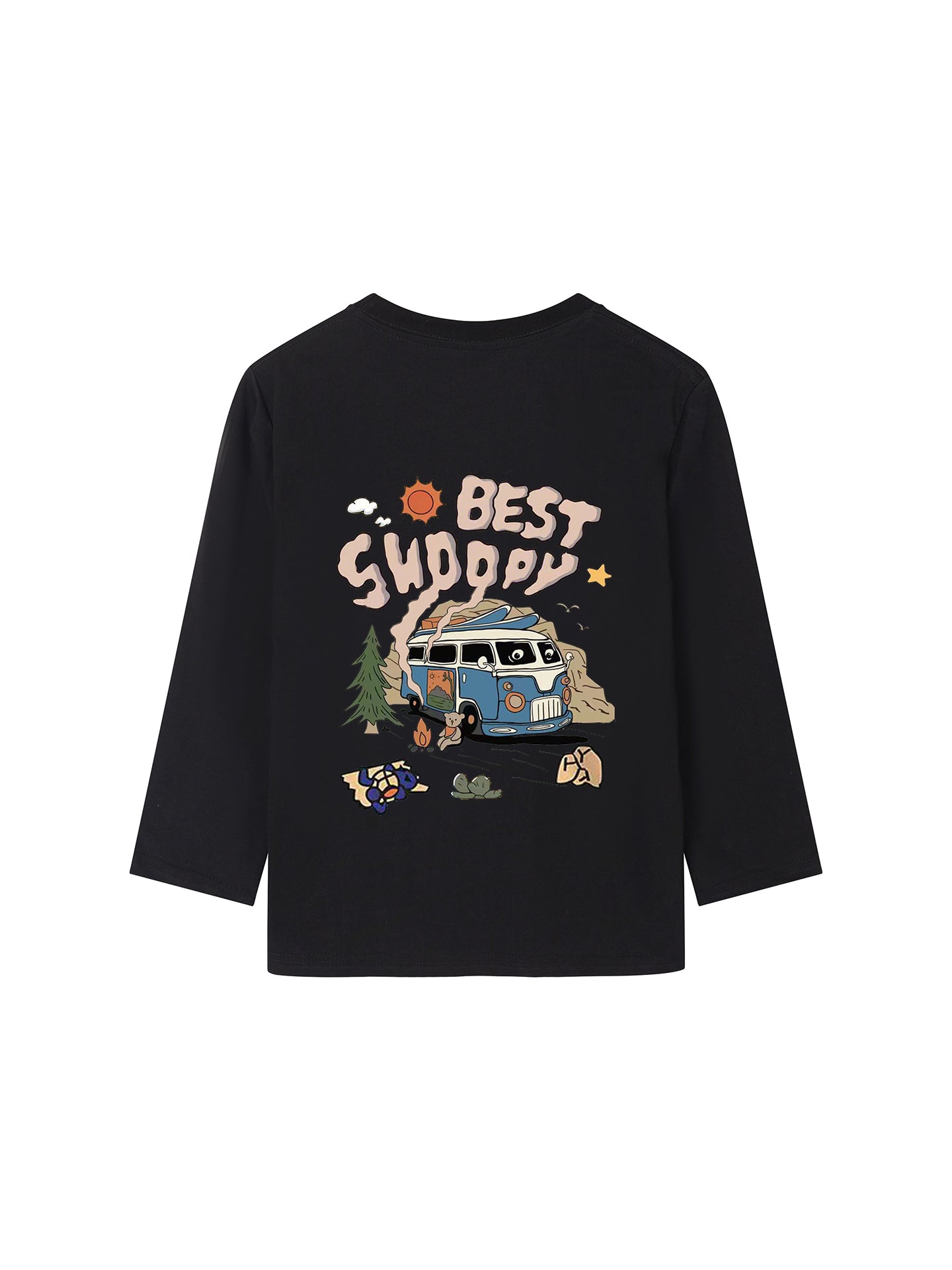 LINSANSUI Orijinal Uşaq Geyimləri Dəbli Oğlanlar üçün Çoxfunksiyalı Koreya Üslubunda Uzunqol Futbolka, Yaz və Payız Uşaq üçün Təmiz Pambıq Boş Top