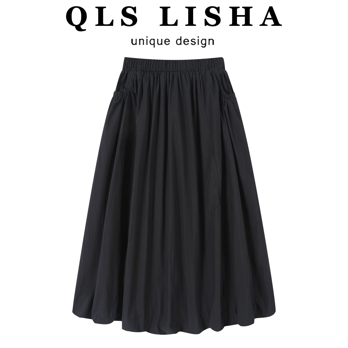 Qadınlar üçün Cholisa Qara Lalə Ətəyi, Yay Dəbli, Çoxfunksiyalı, Sadə Ətək, Super Şirin, Gənc və Qəşəng A-xəttli Ətək