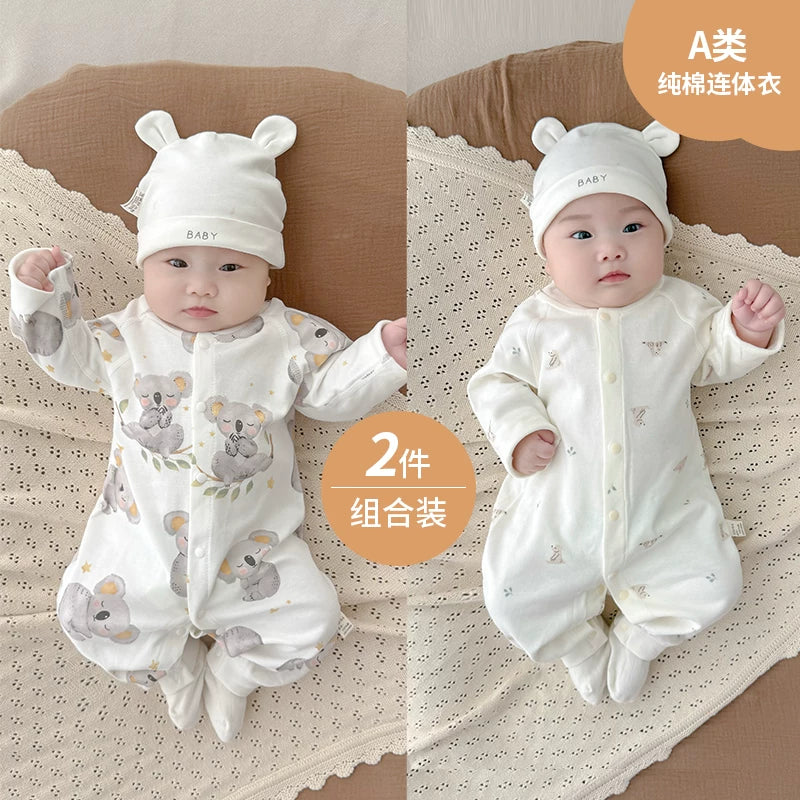 Payız, oğlan və qız uşaqları üçün körpə geyimləri, pijamalar, yeni doğulmuş körpələr üçün alt paltarları, yaz və payız üslubları, təmiz pambıq əsas təbəqə, erkən payız geyimləri