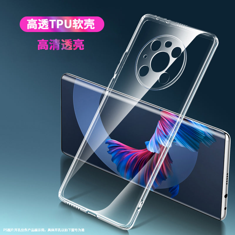 Honor 600PRO X80i Power2 x60 300 70plus 400 play 50 60 X70i 100 200 play 6T magic 8Pro 7 üçün uyğun şəffaf qutu