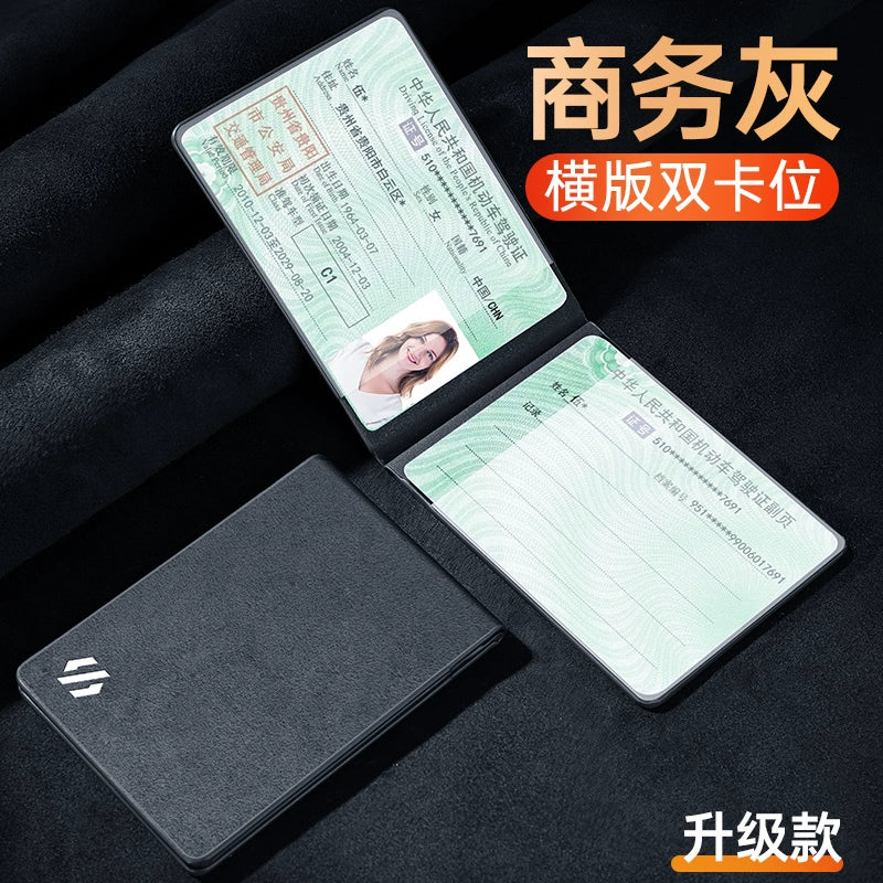 Sürücülük Lisenziyası Dəri Çantası Kişilər üçün Sürücülük Lisenziyası Qoruyucu Çanta Qadın Qəşəng Yaradıcı Dəri İkisi Bir Arada Motorlu Nəqliyyat vasitəsi Sürücülük Lisenziyası Çoxfunksiyalı Çanta