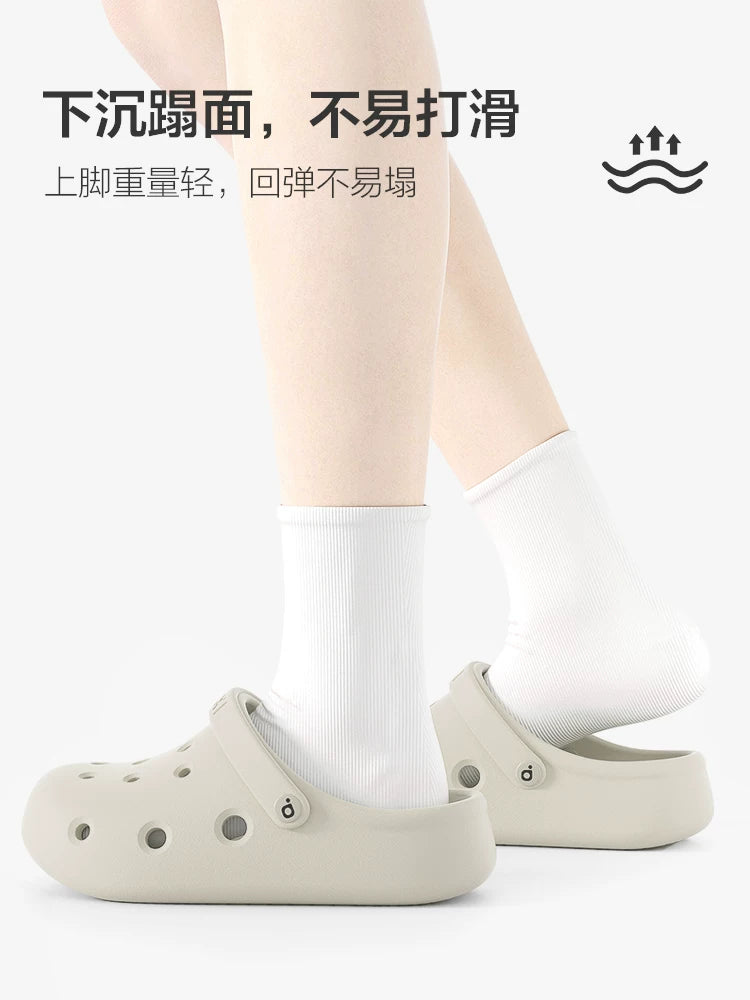 Puxi Dong Dong Ayaqqabıları Yeni Xanım Yay Sandalları Üst Geyimi Sürüşməyə Qarşı Çimərlik Ayaqqabıları Yumşaq Alt Ayaqlı Terlik Kişilər üçün Cütlər