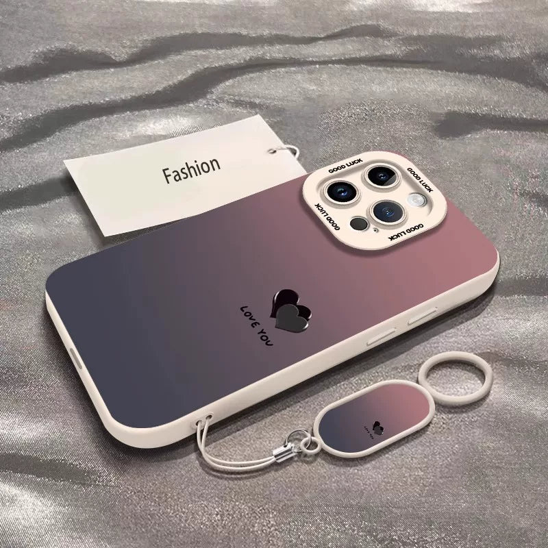 Apple 17promax mobil telefon qutusu üçün uyğun Gradient sevgisi yeni rənglənmiş iphone16pro niş yüksək səviyyəli mənada 15 İnternet məşhurunun super populyar modeli 14 silikon qadın modeli 13 sadə yıxılmağa qarşı qoruyucu örtük