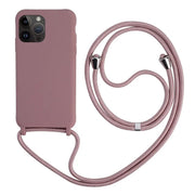 iPhone 15 14 üçün Çarpaz Boyunbağı Lanyard Kordon Telefon Qabı