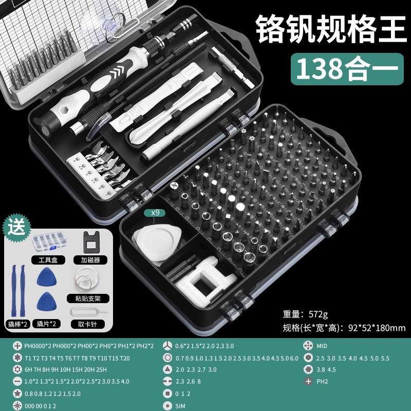 Dəqiq tornavida dəsti, mobil telefonlar, kompüterlər və noutbuklar üçün peşəkar təmir və sökülmə alətləri, toz təmizləyiciləri və kiçik məişət tornavidaları.