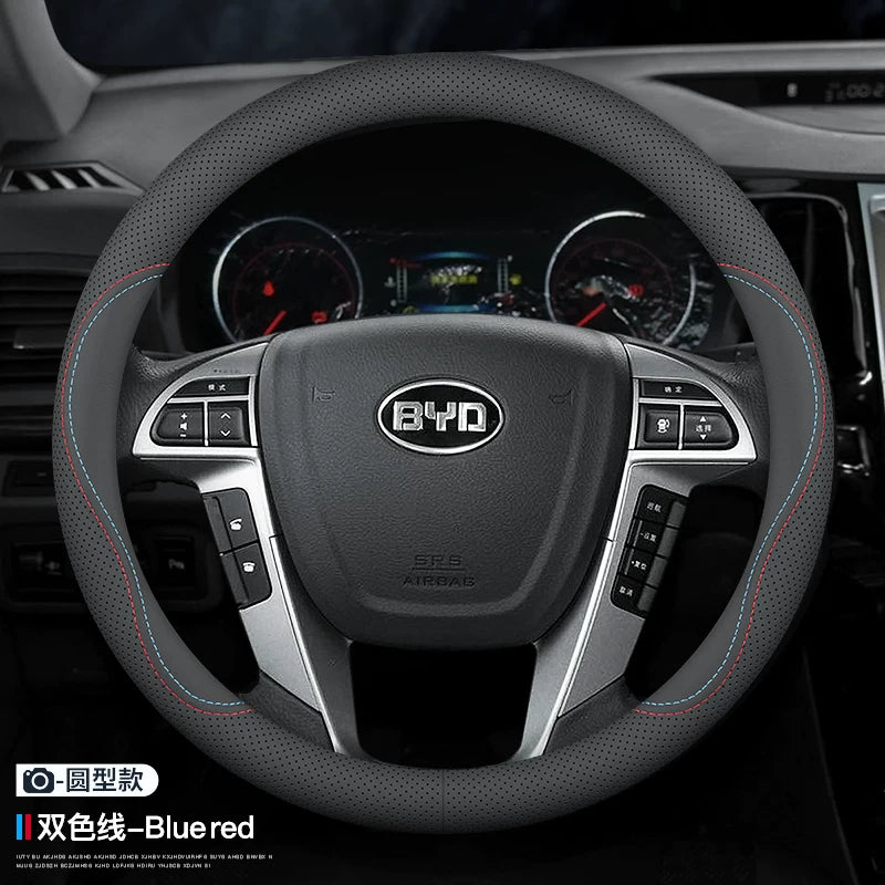 2025 BYD Yuan PLUS orijinal dəri sükan örtüyü, 2021/2023/2024 Yuan PRO sükan örtüyü dekorativ aksesuarlar