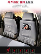 Beş Oturacaqlı Neytral Avtomobil Oturacaq örtüyü Bütün İl Boyu Universal Cizgi Film Sevimli Elastik Parça Dəstləri Tam Avtomobil Nəfəs ala bilən və Geyinilə bilən Yastıq