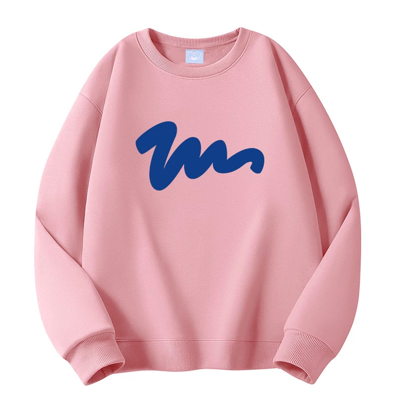 GLM Kişi və Qadınlar üçün Yun Astarlı Dəyirmi Yaxalı Sviter, Payız/Qış İstiliyi, Ağır Çəkili Stil, Amerika Boş Forması, Dəbli Brend Əsas Qat, Kişi Geyimləri