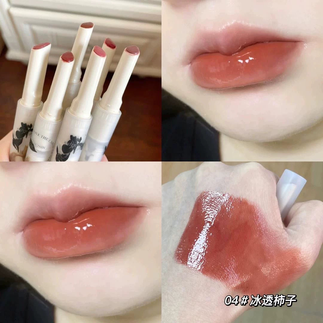 NOVO Süd Jeli Dodaq Balzamı Qələmi Nəmləndirici Güzgü Dodaq Parıldadıcısı Qidalandırıcı Saf Arzu Dodaq Boyası Çılpaq Rəng