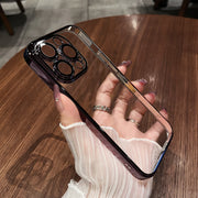Apple 17Promax mobil telefon qutusu, qabaqcıl 15 ultra nazik 14 şəffaf 16 yeni iPhone 13pro, linza filmi 11 toz keçirməyən şəbəkə Plus elektrokaplama qutusu 12Pro qadınlar və kişilər üçün uyğundur.