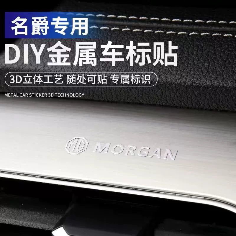Metal Avtomobil Etiketləri 3D Üçölçülü Etiketlər Avtomobil Loqosu Mərkəzi İdarəetmə Pəncərəsi Avtomobil Daxili Dizayn Modifikasiyası Qəşəng Yaradıcı Dekorativ Etiketlər Neytral