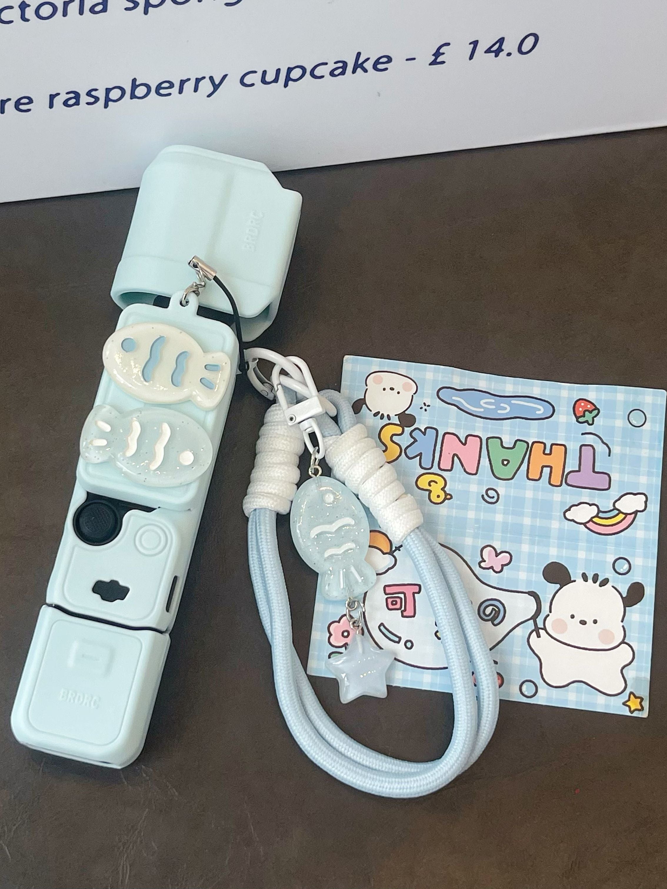 Sevimli kiçik balıq DJI qoruyucu qabıq cib 3 qoruyucu örtük silikon xarici örtük soyutma gimbal kamerası itməyə qarşı lanyard 4