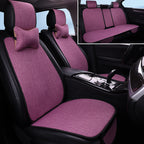 Avtomobil Yastığı Bütün İl Boyu Neytral Kətan Kiçik Bel Yay Nəfəs ala bilən Pambıq Kətan Sürüşməyən Sərin Yastıq Minimalist Oturacaq Örtüsü Oturacaq Yastığı