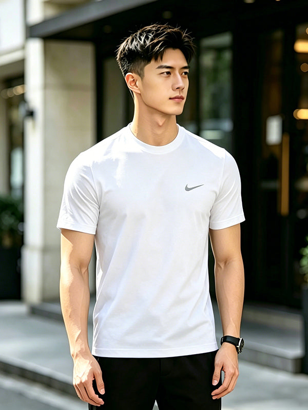 Nike Nike kişi köynəyi 26 yay yeni Dri-FIT qaçış idman fitnes nəfəs ala bilən tez quruyan qısaqol köynək