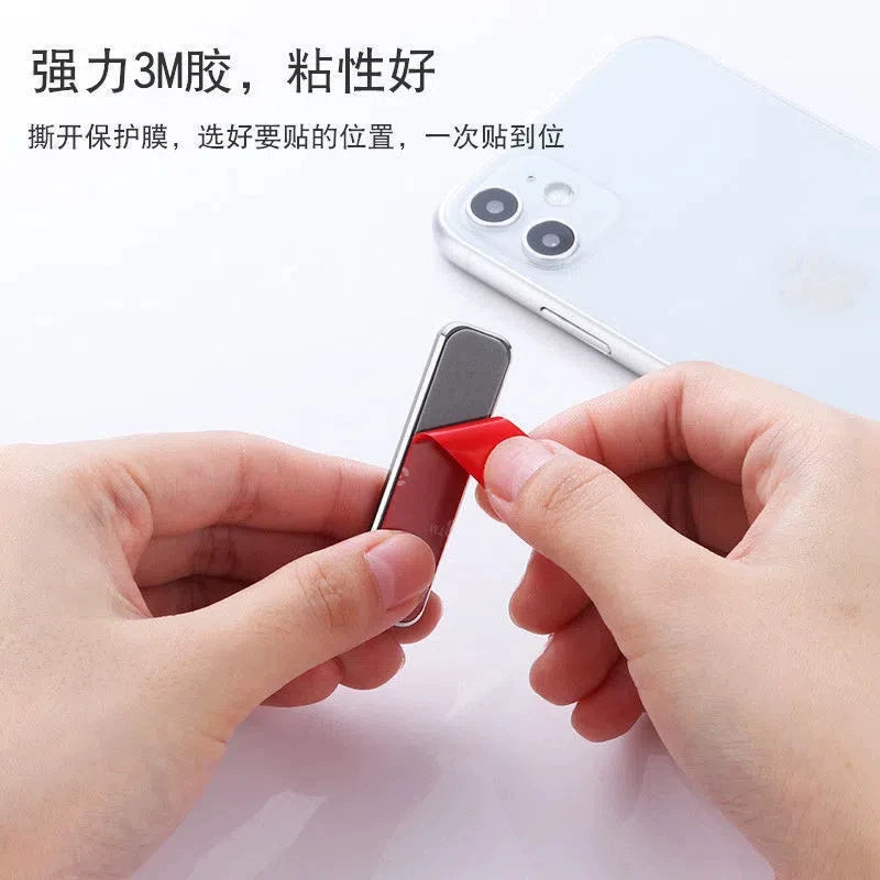 Alüminium ərintisindən görünməz masaüstü telefon tutacağı, tənbəl dəstək, arxa stiker, üzük tokası, maqnit qatlanan çoxfunksiyalı planşet