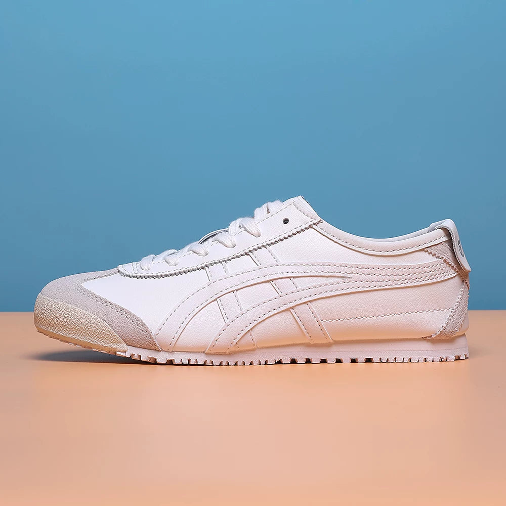 Klassik Kuijia Mexi 66 Tiger Zolaqlı Yapon Stilində Kişilər və Qadınlar üçün Sürüşkən Dəri Ayaqqabılar, Agande Təlim Ayaqqabıları