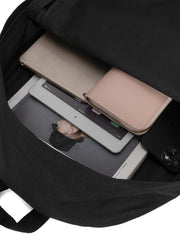 Black Adidas backpack for men and women, new model for the back-to-school season, large capacity, practical sports bag.