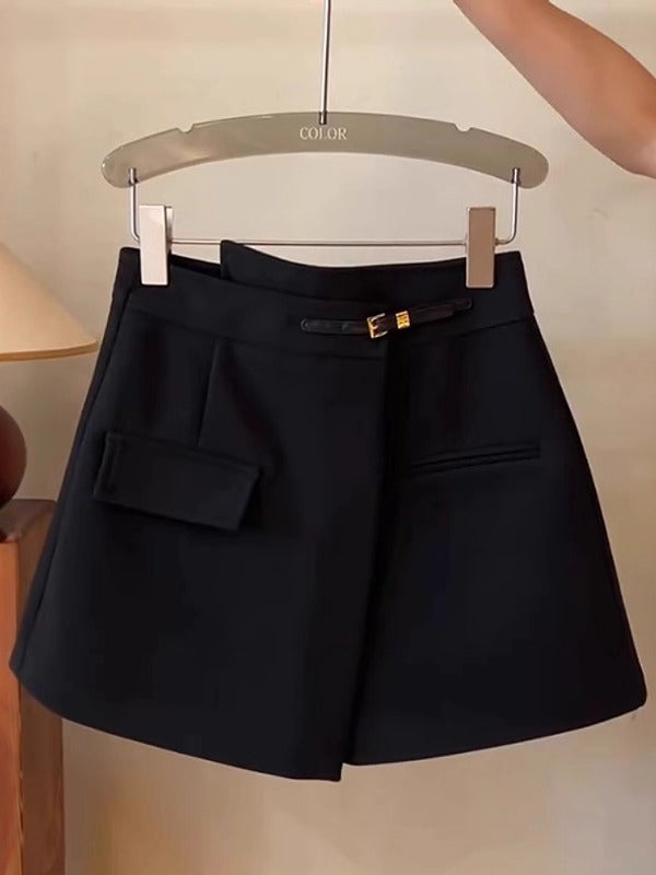 Qadın yun enli şalvar, 2026-cı ilin payız/qış mövsümü üçün yeni model, böyük ölçü, arıqlama və ombanı örtən arıqlama üçün şort.