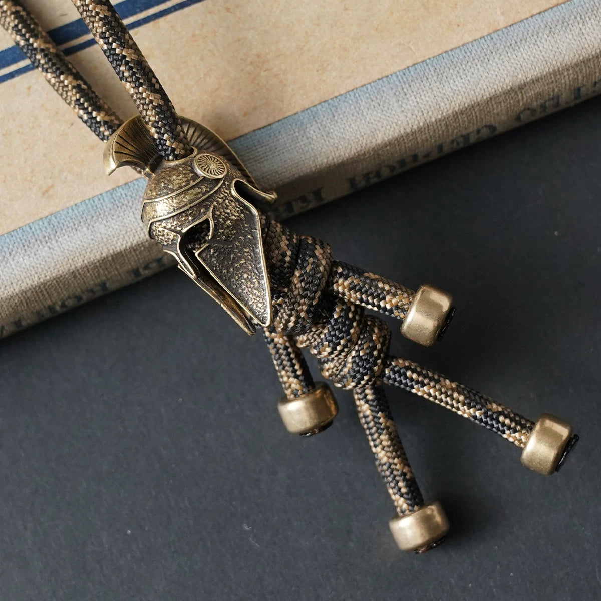LV&amp;GEDETE Official Flagship Store Parachute Cord EDC Knife Pendant Car Key Chain Brass Charm Bag Accessories
