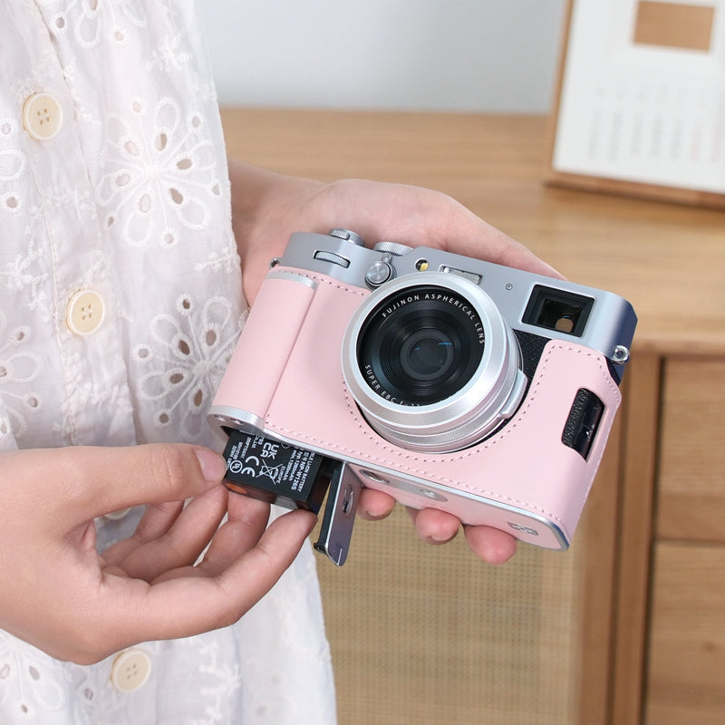 Fuji X100Vi Qoruyucu Çanta Dəstəyi Kamera Çantası Baza Aksesuarları Orijinal Dəri Çanta