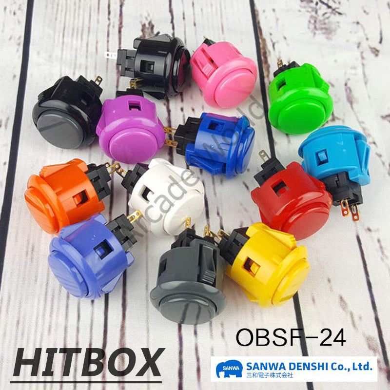 Japan Sanwa düyməsi OBSF-24 orijinal orijinal SANWA düyməsi hitbox Street Fighter 6 oyun arcade joystiği