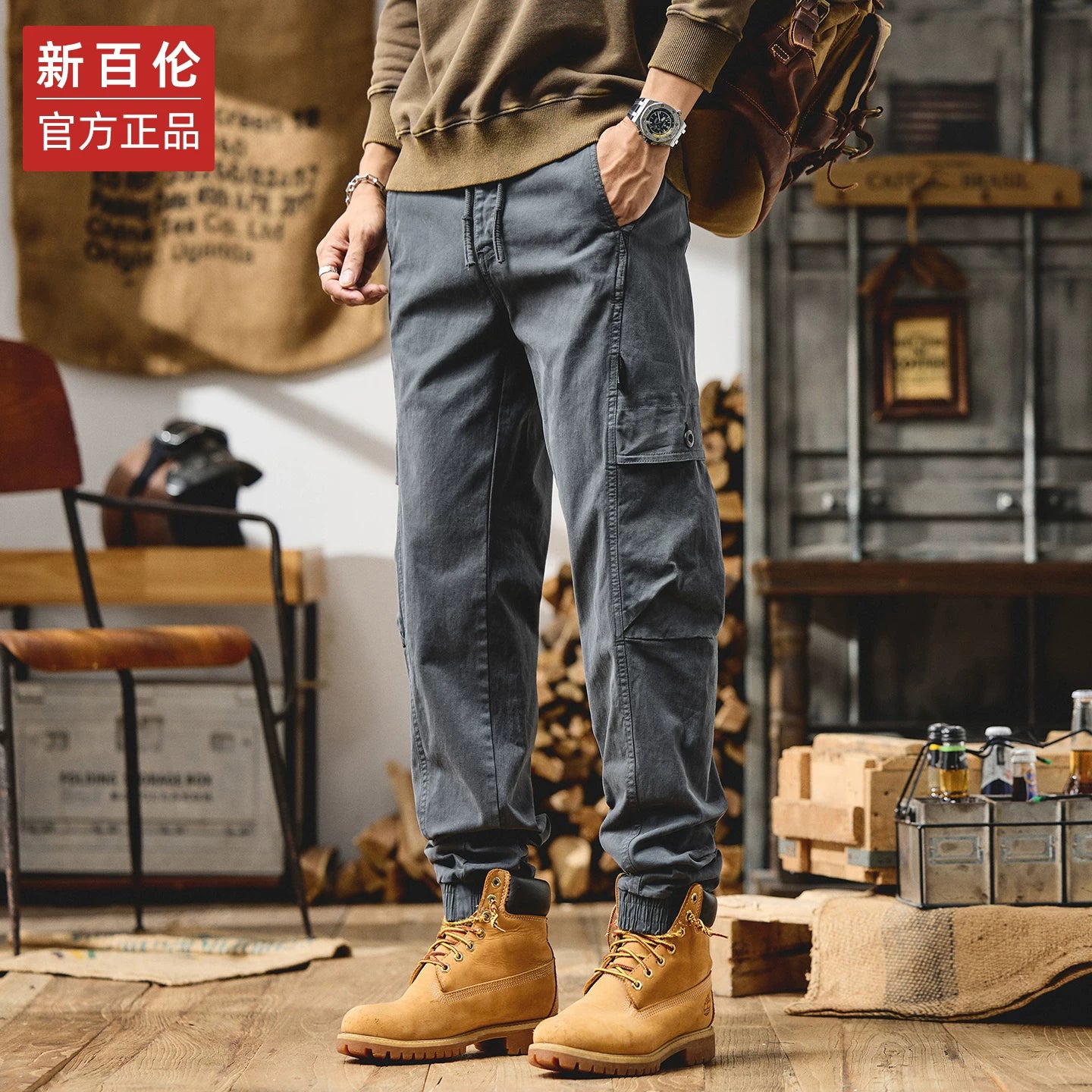 New Balance Kişi Yük Şalvarı 2025 Yeni Yaz/Payız Stilində Boş Bədənli, Dar Ayaqlı, Dəbli Amerika Retro Gündəlik Uzun Şalvar