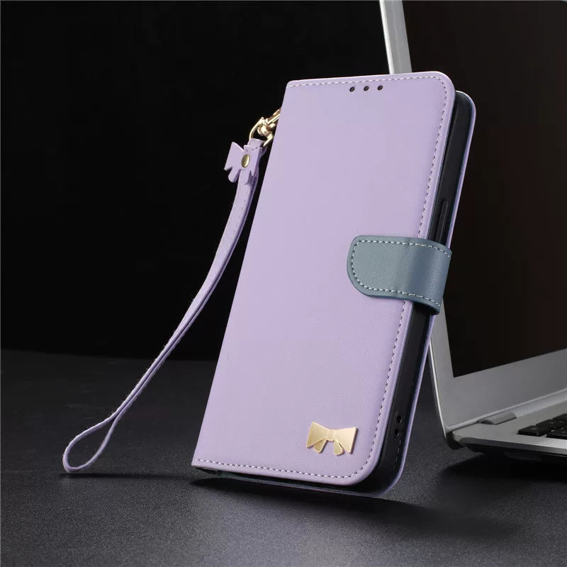 Local version of Honor 500 Pro phone case, SIM card slot, full cover, shockproof flip case, Honor 500 phone case, leather case, cross-body wrist strap, compatible with necklace for women.