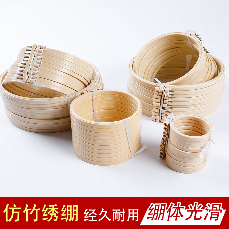 Təqlid bambuk plastik tikmə xərəyəsi əl işi DIY tikmə alətləri tikmə xərəyəsi dəyirmi tikmə çərçivəsi uzanan dəstək tikmə halqası tikmə tökmə