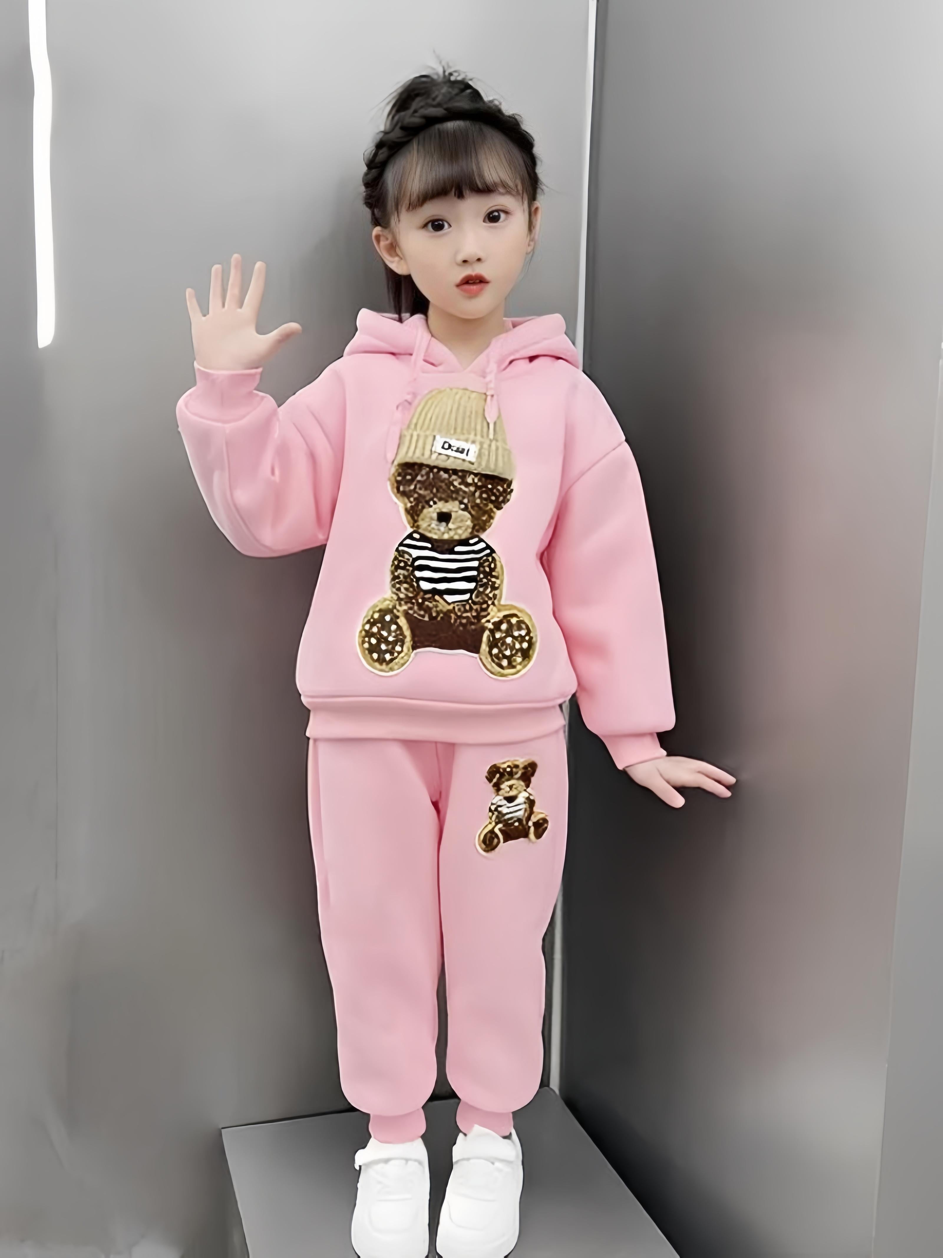 Koreya üslubunda qızlar üçün payız/qış üç hissəli dəst, dəbli, flis astarlı, qalınlaşdırılmış jilet və sviter, 2025-ci ilin yeni modeli.