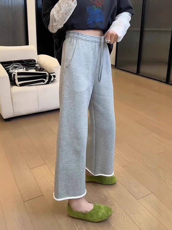 Armud formalı və bir az dolğun bədən quruluşlu bədən quruluşlu insanlar üçün 2026-cı il yay yeni stilində qısa şalvar və bükülmüş düz ayaqlı idman şalvarı - Arıqladıcı enli ayaqlı şalvar